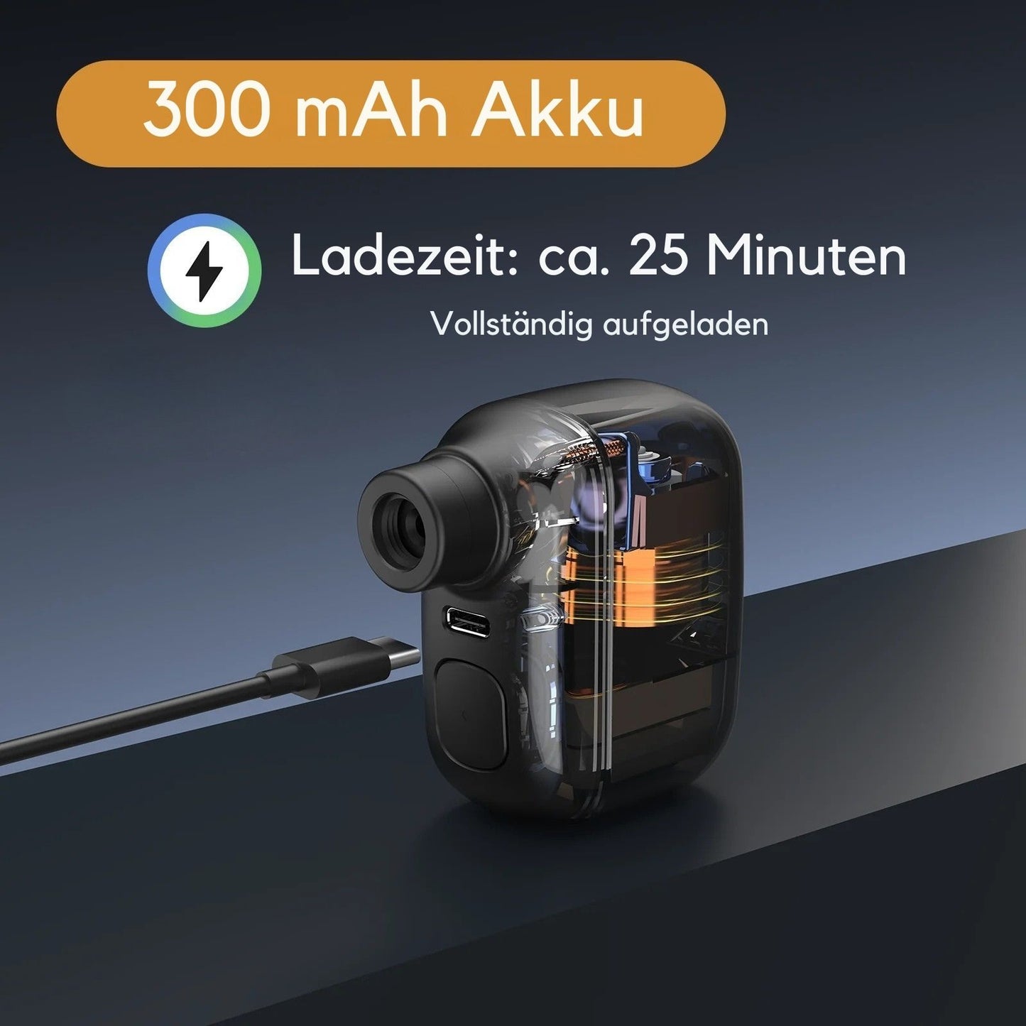 Mini Elektrische Fahrradpumpe 100 PSI USB-C – Tragbare Luftpumpe Presta & Schrader