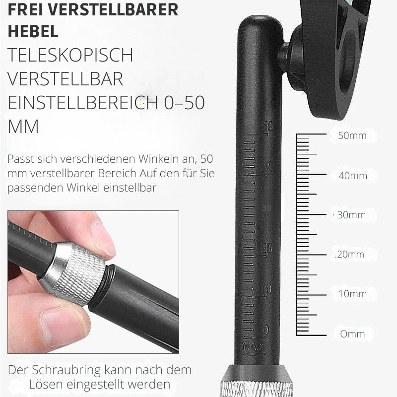 Fahrrad-Rückspiegel – teleskopisch, flexibel, 360° Weitwinkel